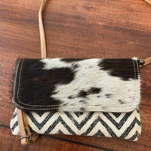 Cowhide purse
